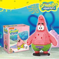 SpongeBob SquarePants Micro particles Block City  Patrick Star Squidward  Charm Kids Toys Birthday Gifts