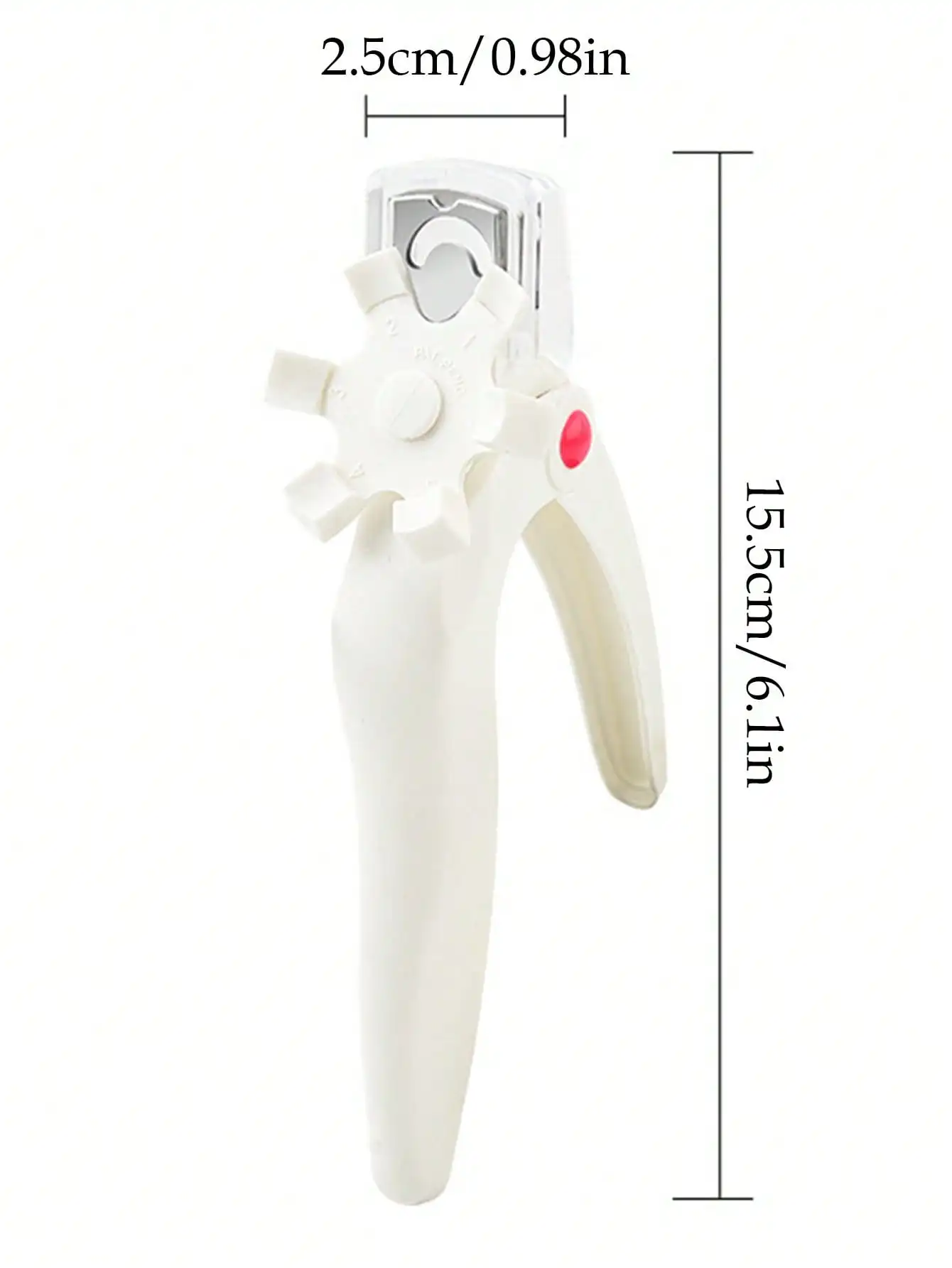 Cortauñas profesional con herramienta para el cuidado de las uñas, cortador de uñas giratorio acrílico para salón de uñas y uso doméstico, 1 ud.