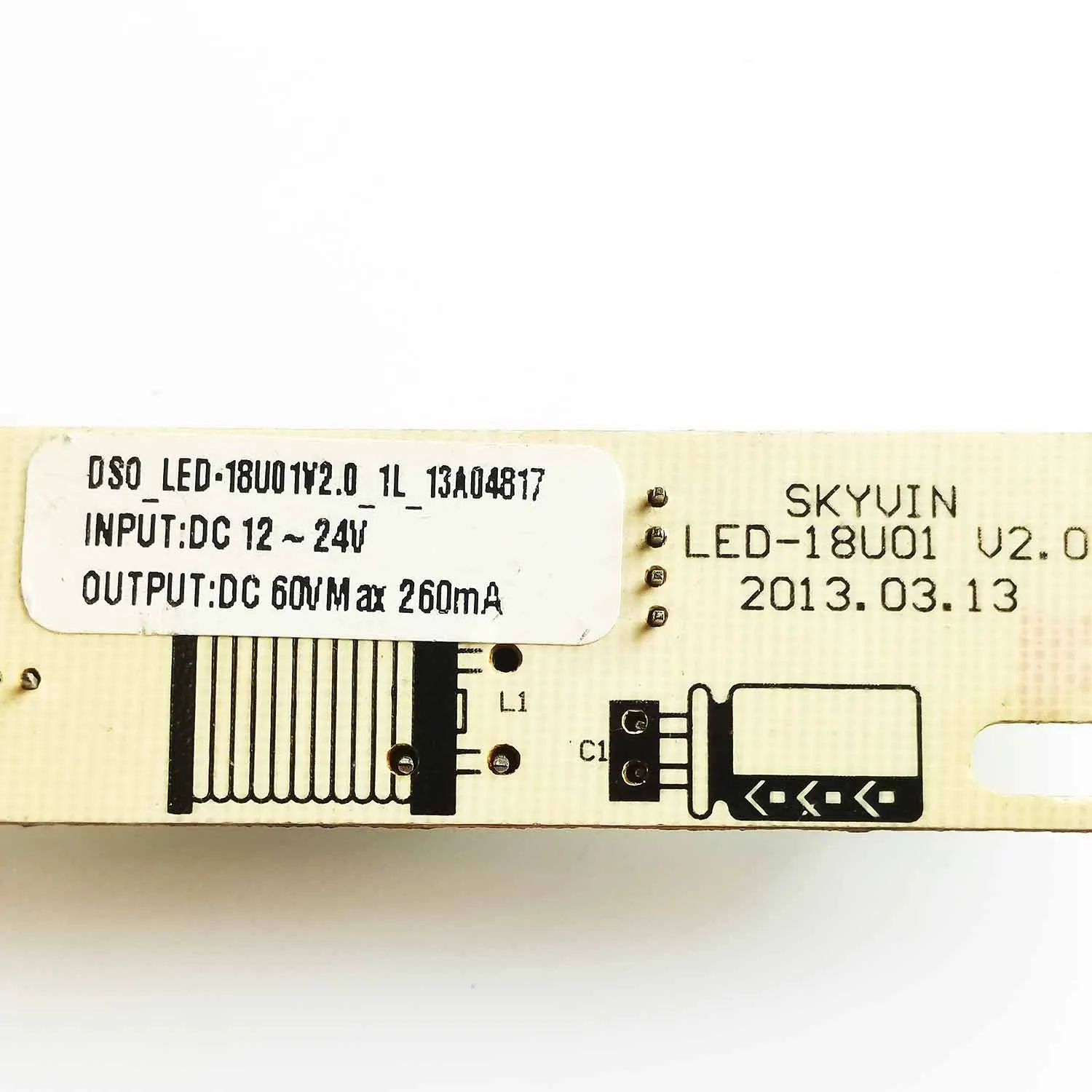 Barra de alto voltaje LED SKYVIN LED-18U01 V2.0, placa de corriente constante