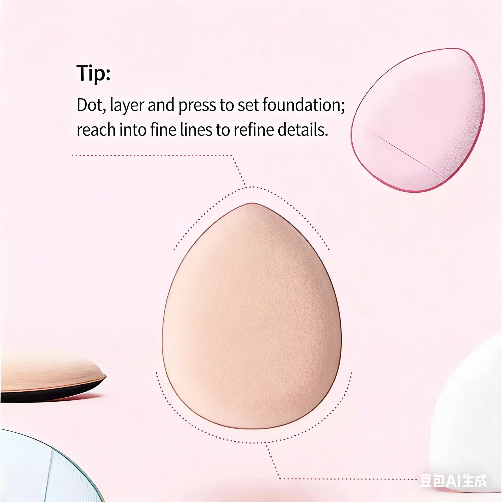 3 stücke Mini Finger Air Kissen Puffs Professionelle Detail Kosmetische Schwamm Puff Concealer Nass Trocken Verwenden Flüssige Foundation Schönheit Werkzeug