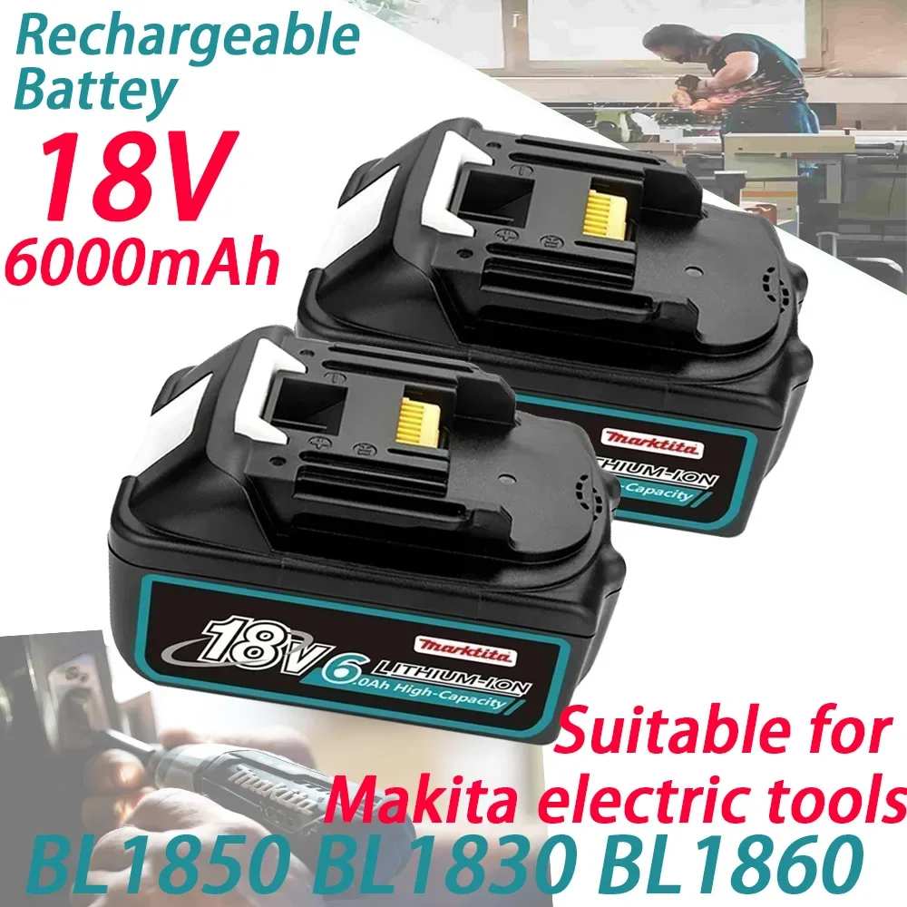 

original 18V 6Ah Li-ion battery replacement is suitable for Makita battery BL1850 BL1860B BL1860 BL1840B BL1830B LXT-400 RU