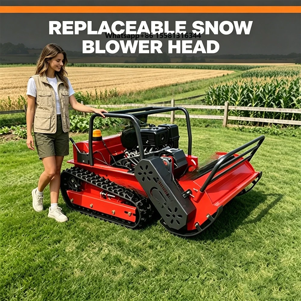China Remote Control Tracked Mower Crawler  Grass Cutter for Sale Heavy Duty Industrial Garden Farm Park Yard
