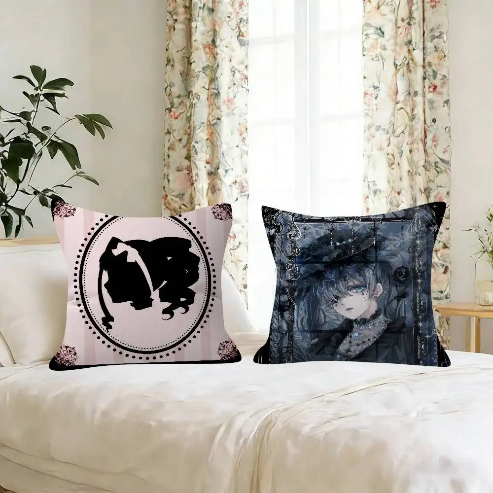 Anime B-Black B-Butler Cushion  Maple Design Cushion Cover Happy Autumn Harvest decor Holiday Decorati Pillow Cover - view 3