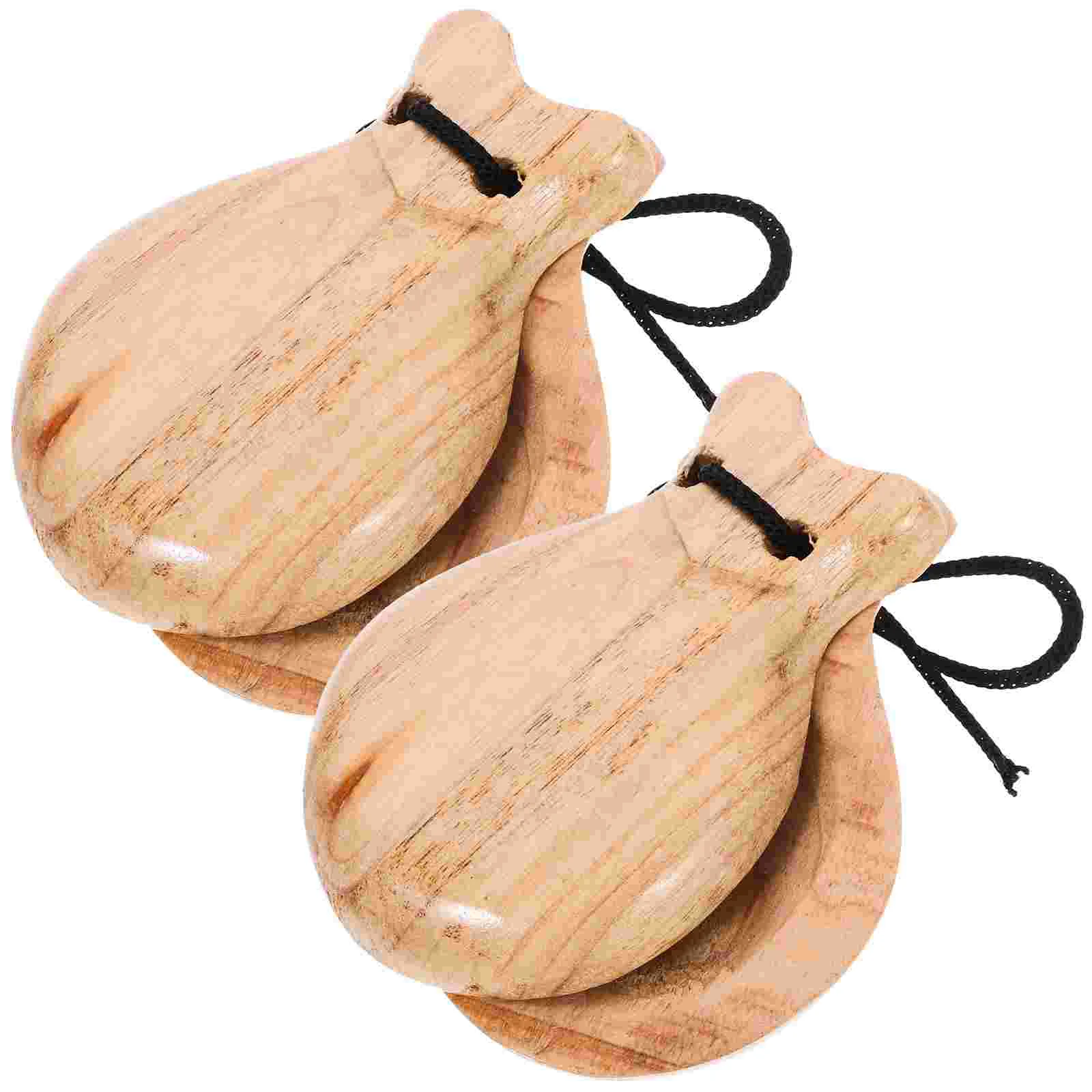 

Castanets Musical Instruments Hand Bell Tambourine Drum Elastic Toy Gift