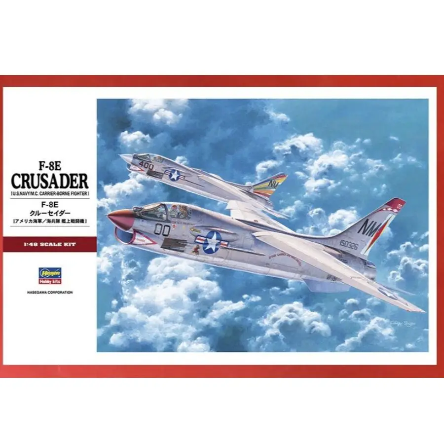 Hasegawa 07225 PT25 - Kit de plástico 1/48 F-8E CRUSADER CVW-19 CAG - Envío a EE. UU.