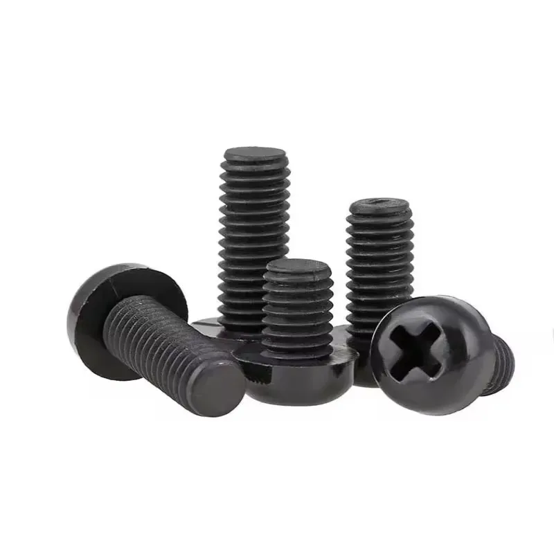 10/20/50pcs M2 M2.5 M3 M4 M5 M6 Diameter 2 2.5 3 4 5 6mm Black Nylon Plastic Insulated Cross Phillips Pan Round Head Bolt Screw