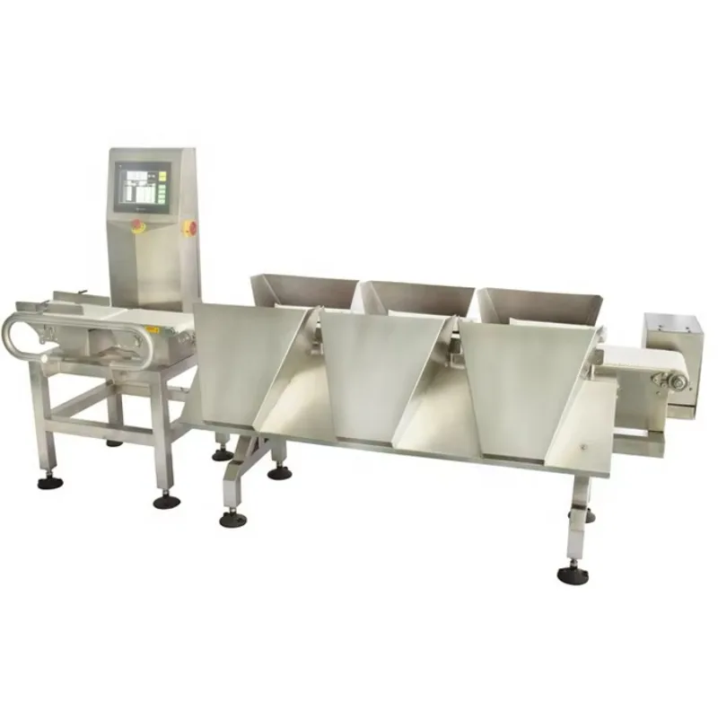 Touch Screen Weight Grader Smart Control Food-Grade 304 SS Commercial Supermarket Distribution Small Seafood Farm Use