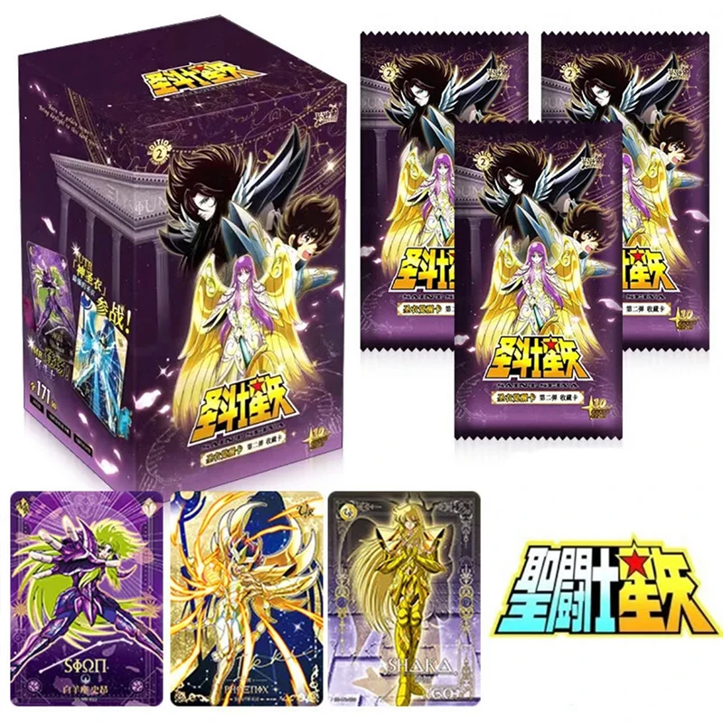 KAYOU Brand New Saint Seiya Vol.3 Card Box Japanese Anime Saints Awakening Collection Cards Gold Saints Shining Cards Gift