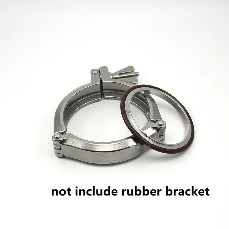 1PC KF vacuum 304 stainless steel chain clamp Three-section chain clamp KF63 / 80/100/160,Not include rubber bracket