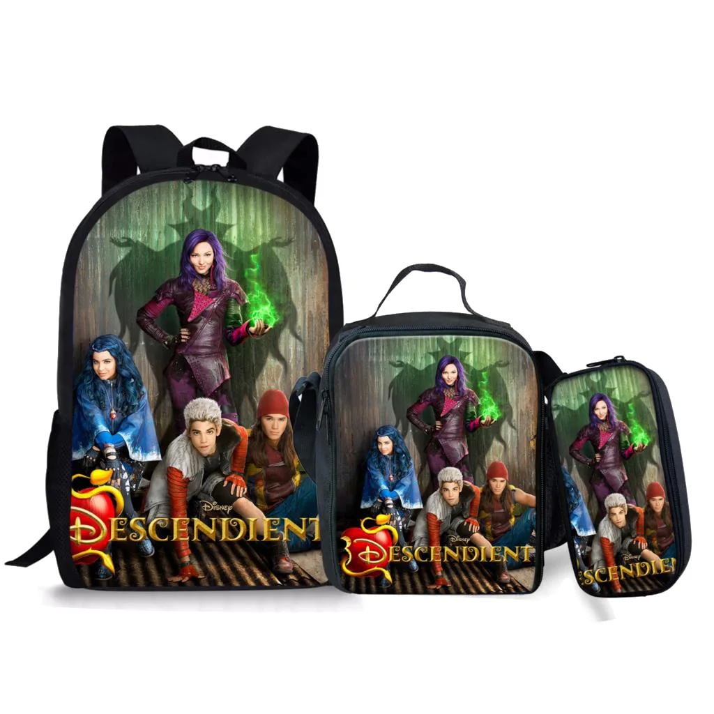 حقيبة ظهر D-Descendants للأولاد والبنات حقيبة مدرسية للمراهقين حقائب كتب للأولاد والبنات حقيبة ظهر للسفر Mochila