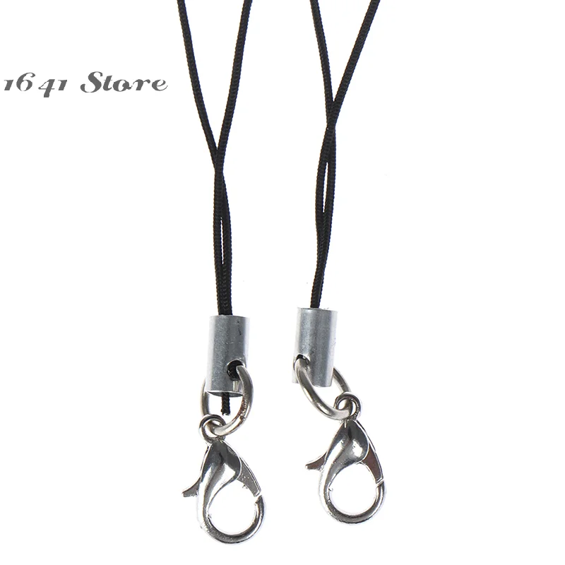（NEW）10Pcs Lanyard keychain for USB flash drive strap string black