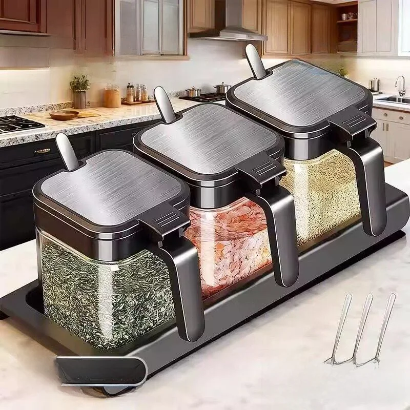 

Набор высококачественных кухонных принадлежностей для приправ: солонка, емкость для специй, для дома, кемпинга, путешествий, для плиты/столовой/барбекю на природе