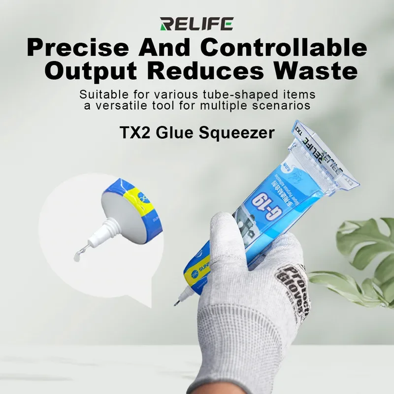 RELIFE TX2 Precise Glue Squeezer Suitable for Various Tube-shaped Items Standing Design Effort-saving Easy-to-use Squeezing Tool