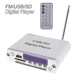 Universal Motorcycle Power Car Amplifier LED Level Display Support MP3 / FM / SD / USB Audio Player