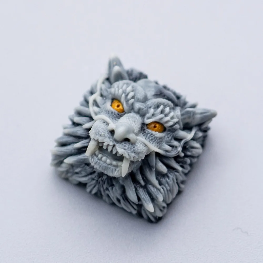1 Piece Handmade Dragon Head Keycap Exquisite Resin Key Caps For MX Switch Mechanical Keyboard