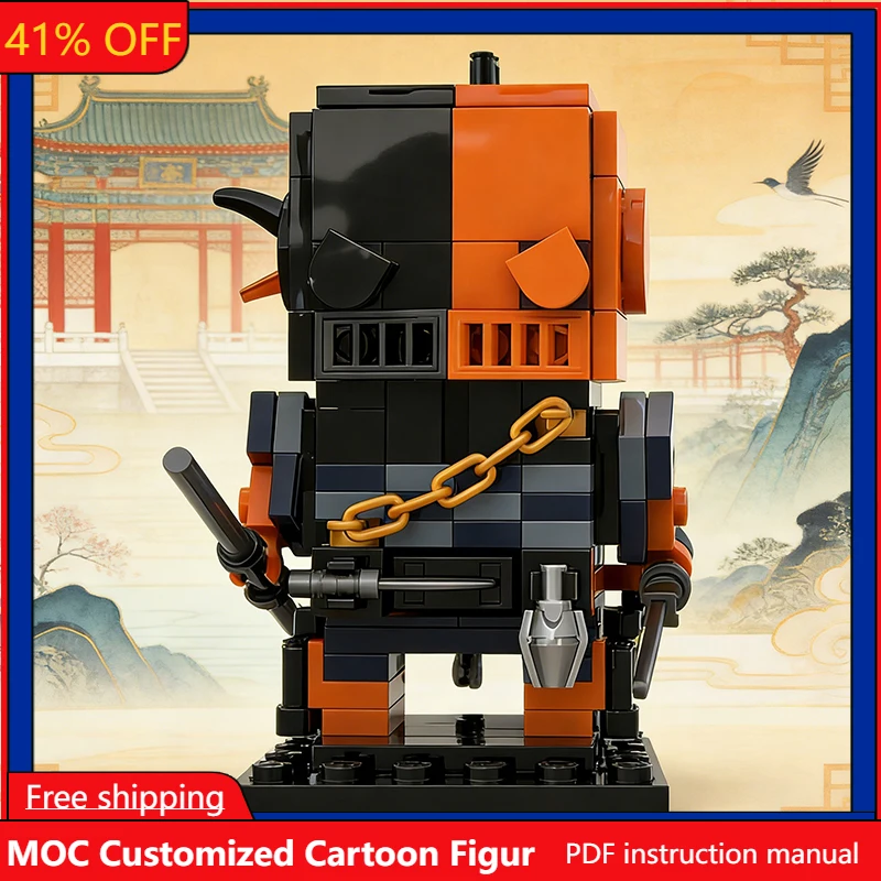 

Набор из 151 детали: Модульные конструкторы-фигурки MOC с головами-блоками, креативные кубики для сборки, развивающая игрушка для детей, подарок на день рождения