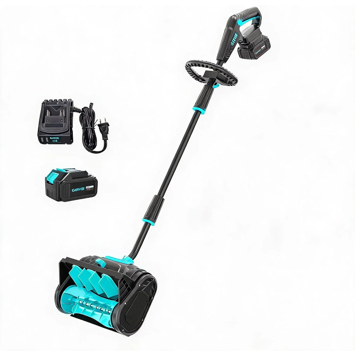 12 Inch Cordless Snow Shovel, 20V Snow Blower With 4.0Ah Battery & Charger, 16.5FT Throw, Adjustable Chute For Driveways