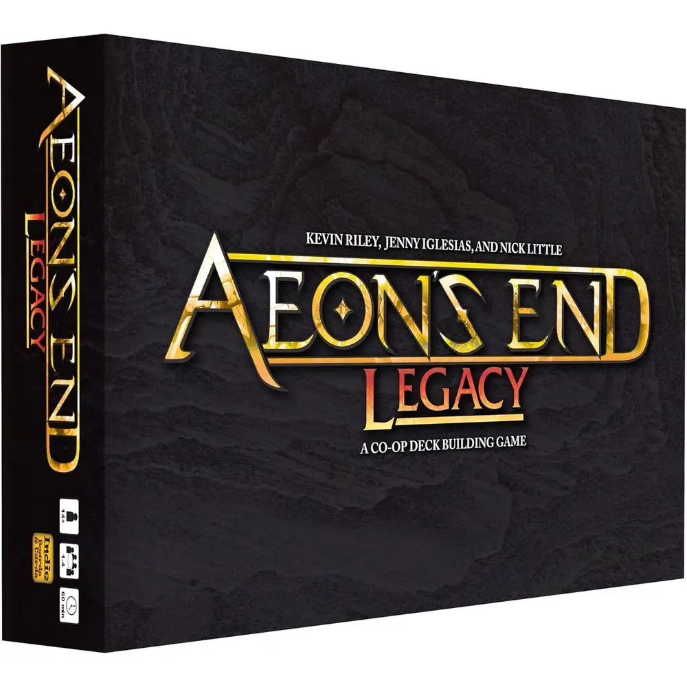 

Конец Aeon: Legacy — игра-конструкция колоды Pioneering Multi-Session для 1-4 игроков, возраст 14+, время воспроизведения 45–90 мин.