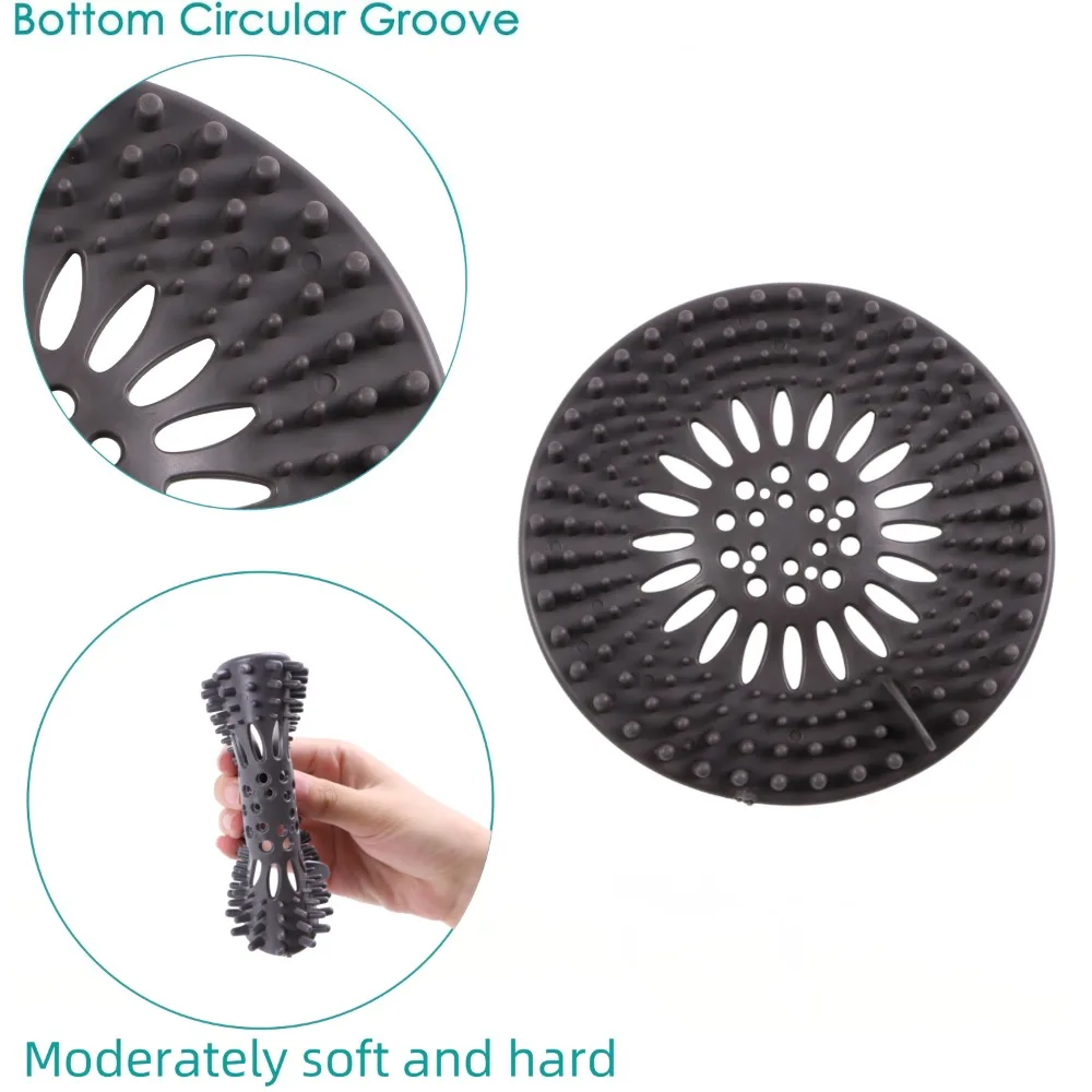 Anti clogging bathroom floor drain cover, silicone hair collector, sink drain plug hair collector, household drainage filter