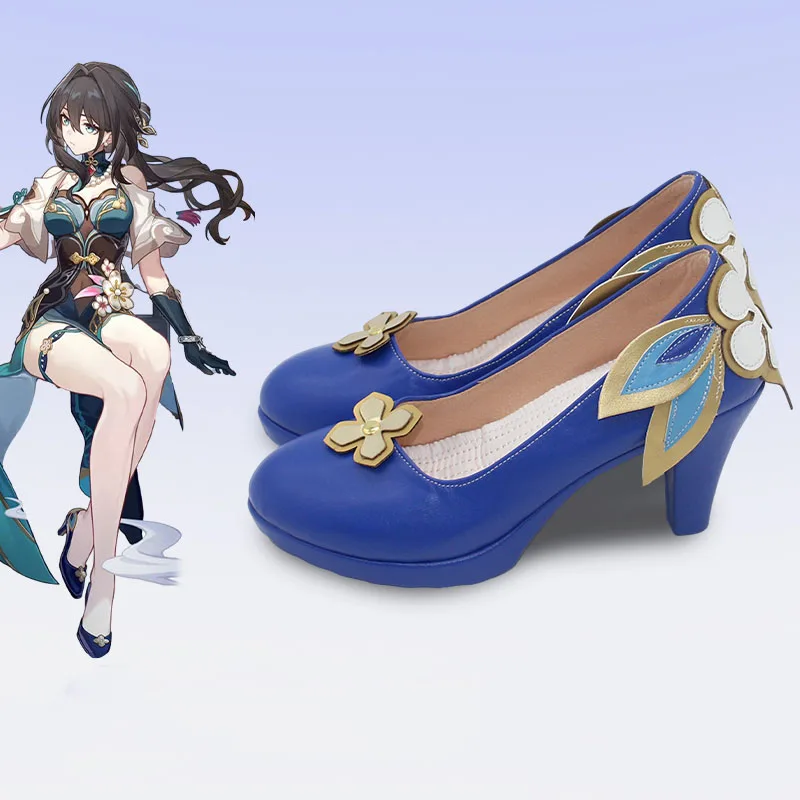 Jogo ruan mei honkai star rail cosplay sapatos quadrinhos halloween carnaval role play traje prop feminino masculino salto alto