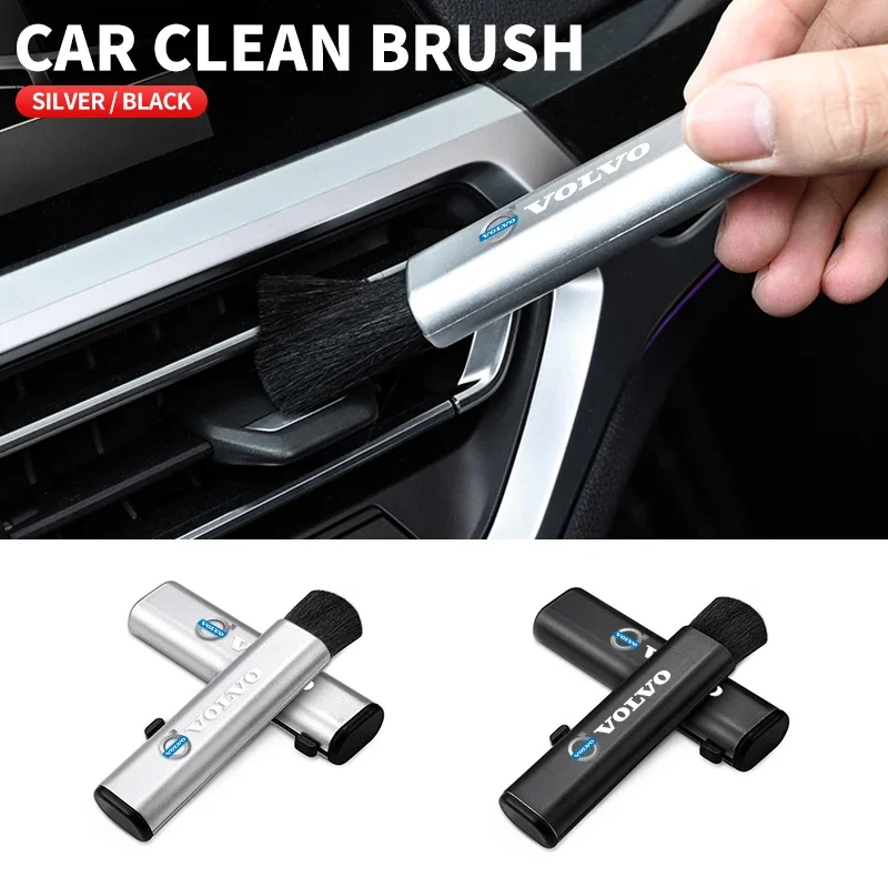 

1 шт. автомобильная выдвижная щетка для чистки кондиционера, щетка для чистки компьютера для Volvo V40 V60 V90 XC40 XC60 XC90 S60 S90