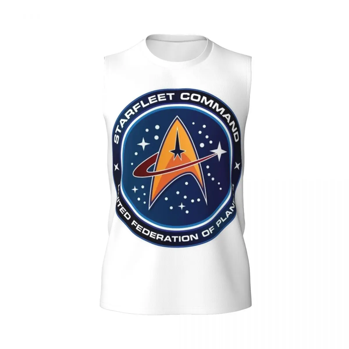 Star Treks Science Fiction TV Series Men Printed Sleeveless T-shirt Casual Hip Hop Street Style Beach Holiday Tank Tops