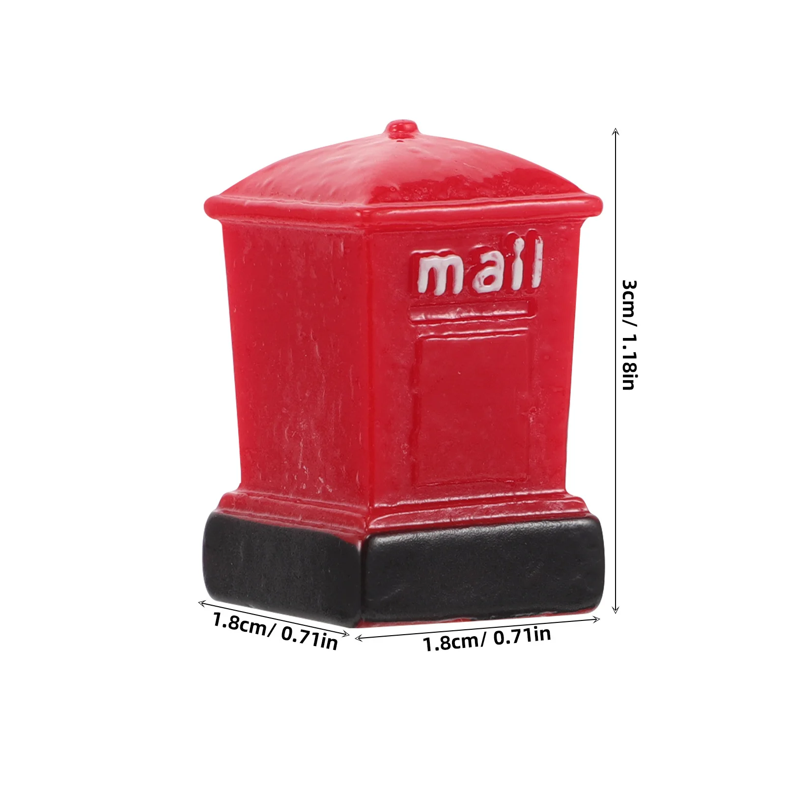 4 Pezzi Mini Cassetta Postale in Resina per Micro Paesaggi, Decorazione per Scrivania, Giardino, Accessori per Case in Miniatura, Ornamento per Prato