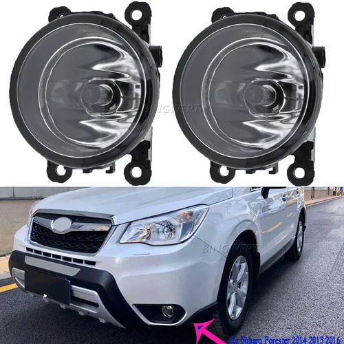 2 unids/lote luz antiniebla lámpara antiniebla para Subaru Forester 2014 2015 2016 luces antiniebla halógenas parachoques faros antiniebla