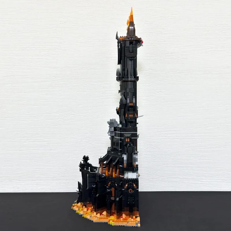Bloques de Construcción de Torre Oscura Negra, Más de 5400 Piezas, Anillos Mágicos, Juguetes de Ladrillos, Adornos para el Hogar, Modelo para Adultos y Niños, Regalos para Fiestas