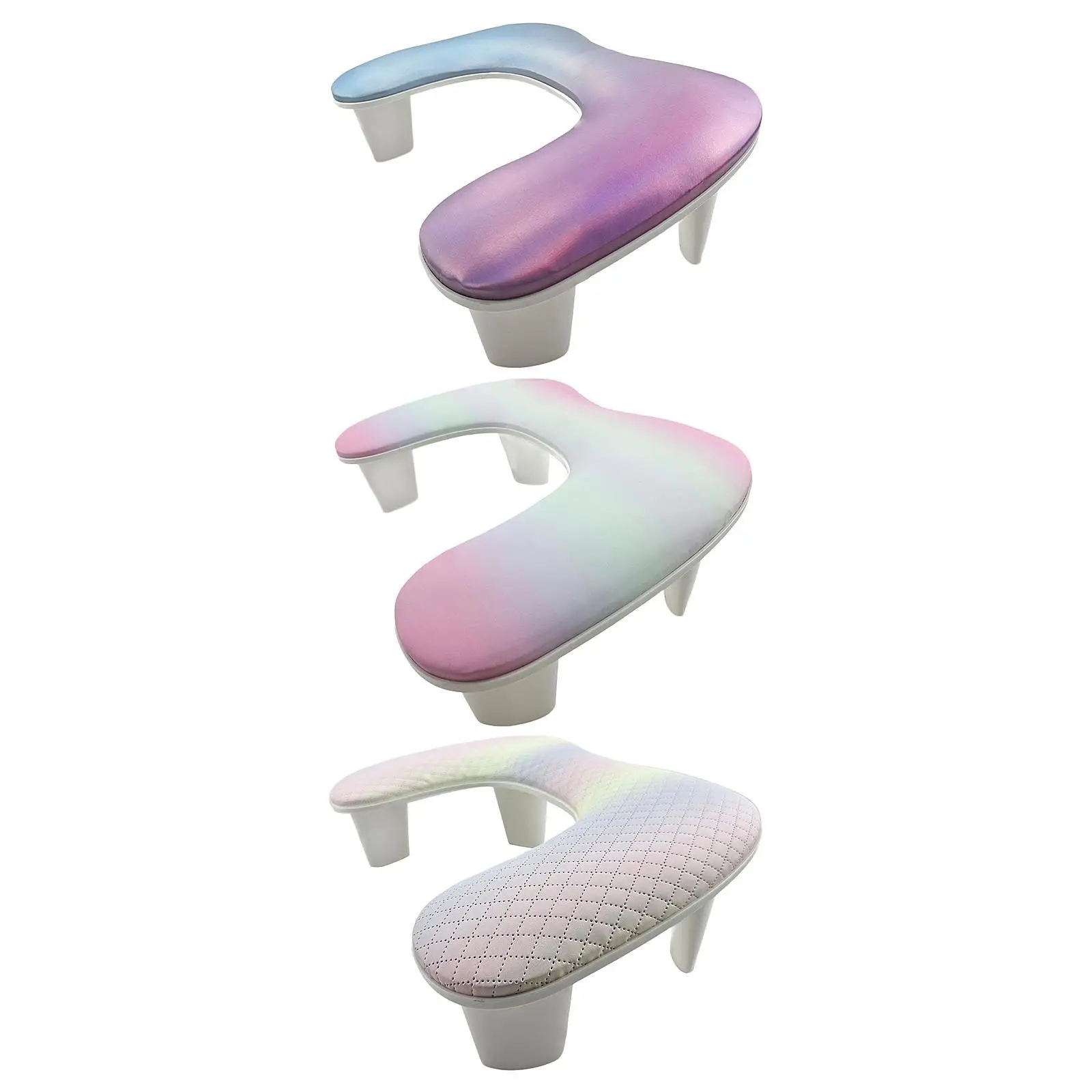 

U Shape Arm Rest for Nails Cushion Portable Professional Soft Hand Rest Detachable Non Slip for Home DIY Personal Nails Tech