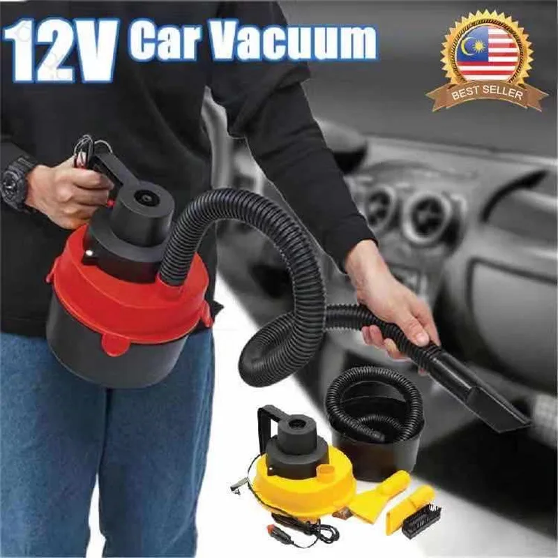 2023 New 1pcs 12V High Power Car Vacuum Cleaner Dry And Wet Dual Use Car Vacuum Cleaner Portable Handheld Vacuum Cleaner