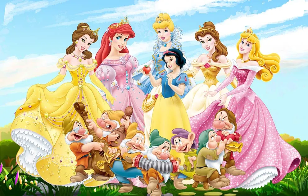 Fondali Disney bambini ragazze festa di compleanno decorazione personalizzata Baby Shower forniture sfondi Banner neonato Studio fotografia