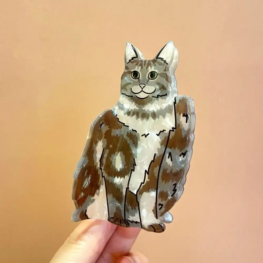 

Креативная уксусная кислота, ацетат, кошачья шерсть, коготь, заколка для волос с мультяшными животными, аксессуары для волос в корейском стиле, заколка в виде акулы, ежедневная