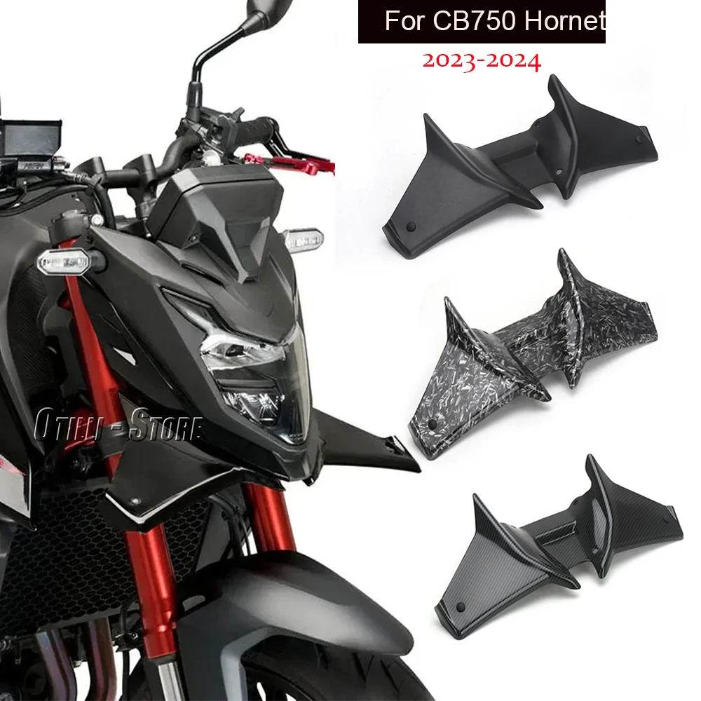 For Honda CB750 Hornet CB 750 HORNET 2023 2024 Motorcycle Frontal Downforce Spoilers Winglet Aerodynamic Wing Front Spoiler Kit