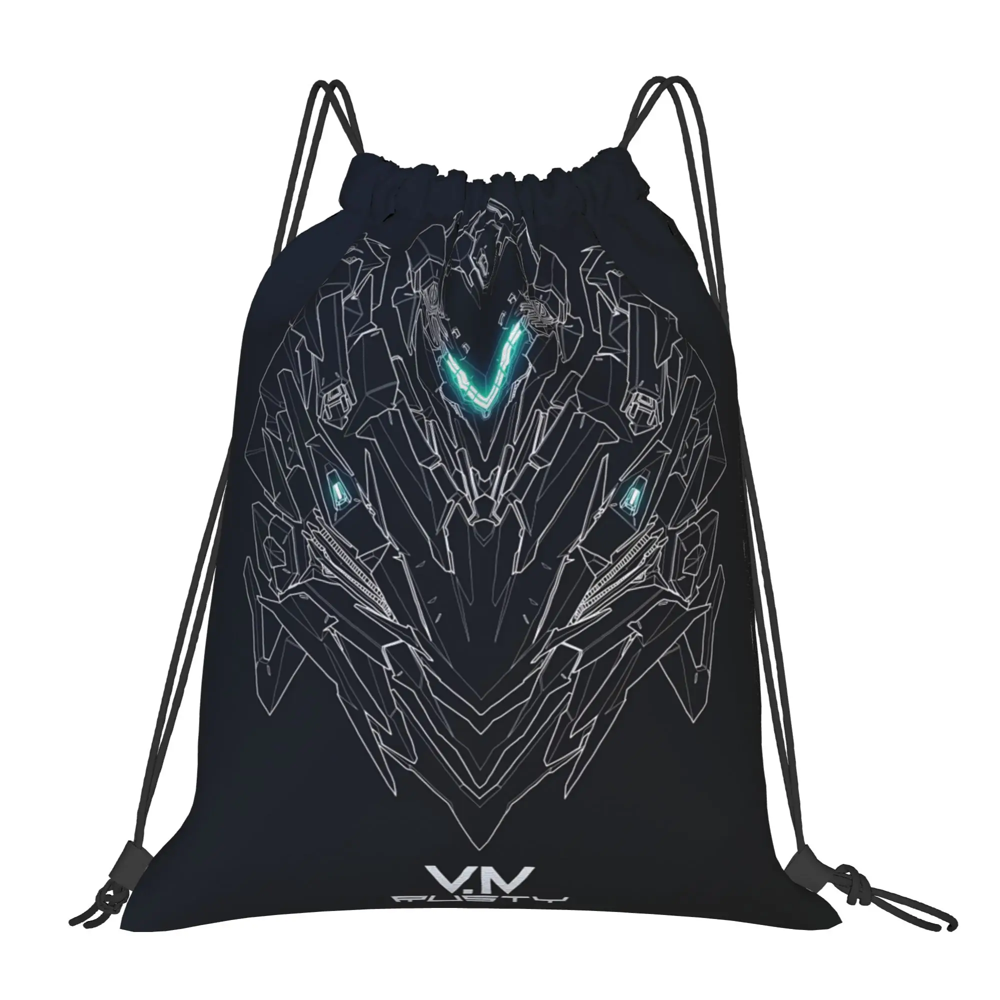 For travel Pouch Armored Core robot  Kawaii Drawstring Bags Shopping Shoe Clothes Storage Multi-function Teen Portable Rucksack