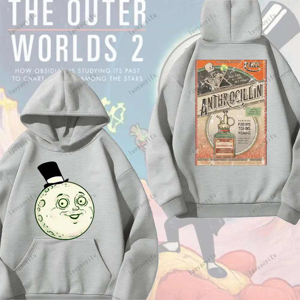 سترة بغطاء للرأس للألعاب من The O-Outer Worlds 2 للرجال والنساء، ملابس رياضية مريحة للخريف والشتاء، سترة بغطاء للرأس