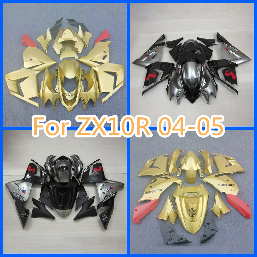 Customize for Kawasaki Injection Mold ZX-10R 04 05 2004 2005 Bodywork Fairings Set Road Racing Body Repair Aftermarket Parts