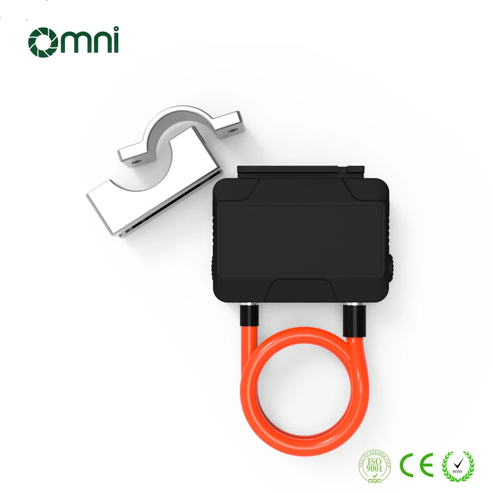 Pannello solare antifurto con batteria Smart Wireless Lock Bike Cable Chain Lock