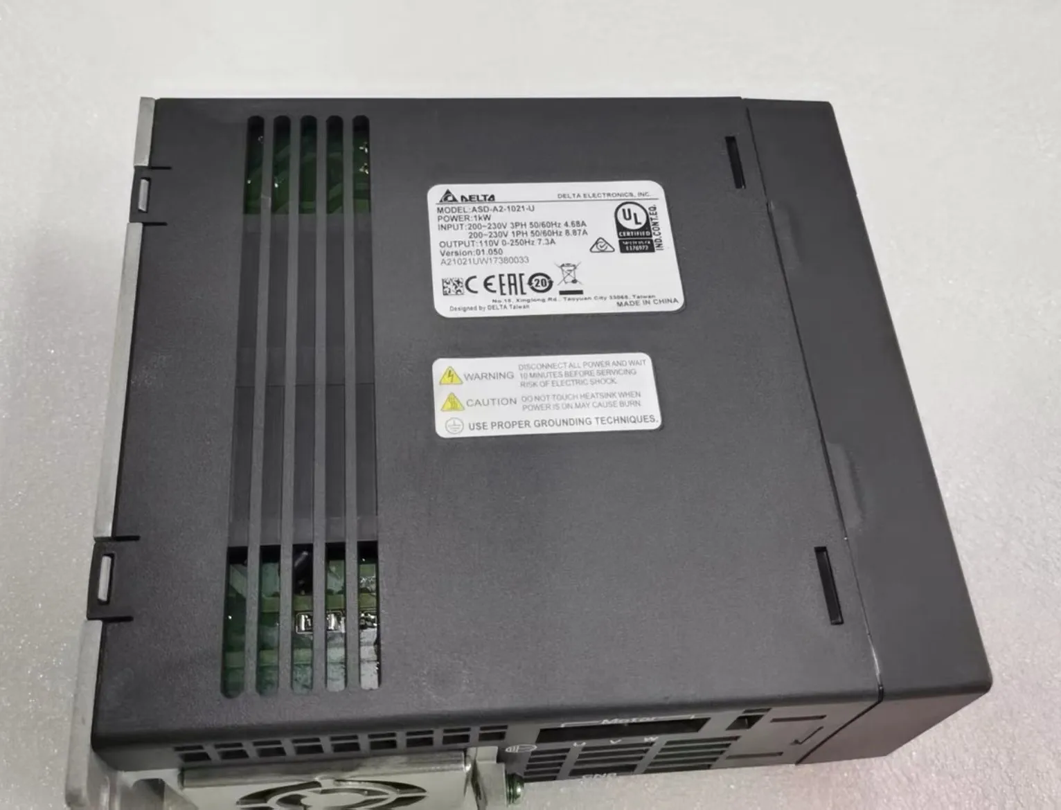 Used  ASD-A2-1021-U Delta Drive 1.0KW tested ok