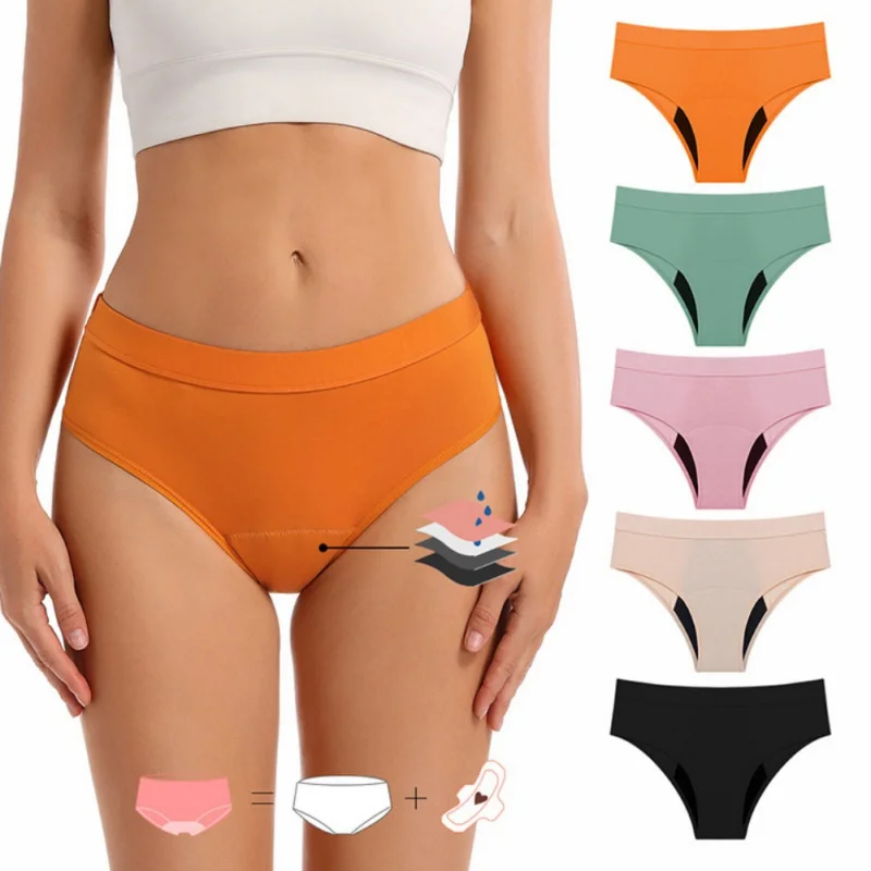 Menstrual Period Panties Women Menstrual Panties Overnight Absorbent Period Underwear Culottes Menstruelles Femme