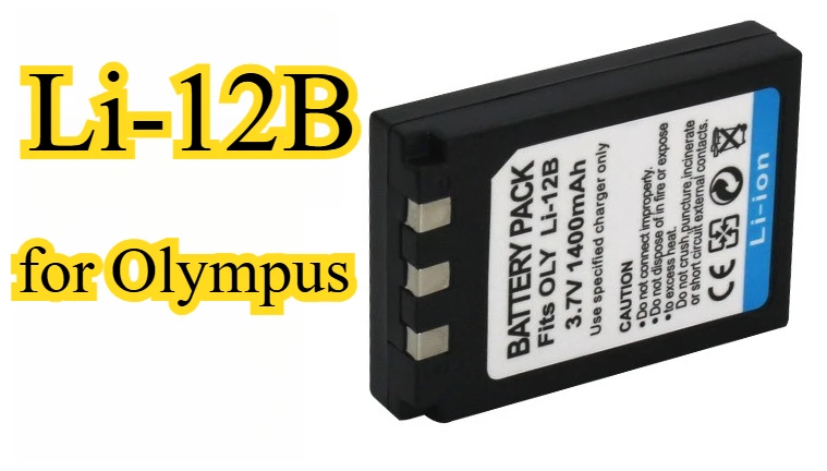 

LI-12B емкостью 1400 мАч — аккумулятор большой емкости, подходящий для Olympus C-470 ZOOM, который расширяет срок службы источника питания