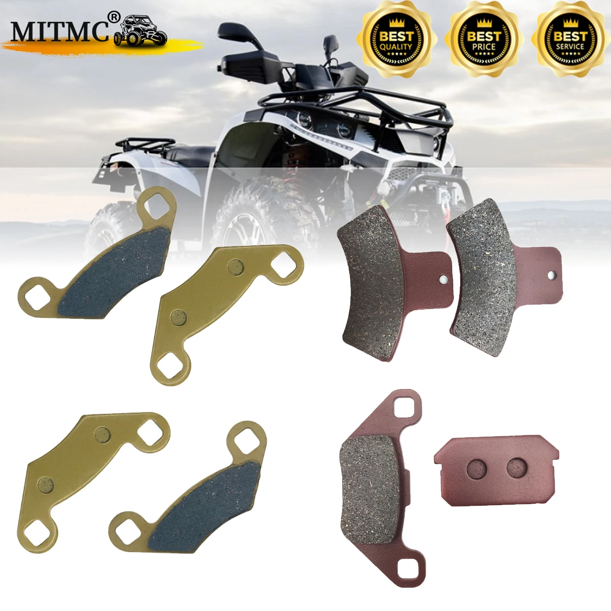 8 sztuk klocki hamulcowe dla Linhai 250 300 250CC 300CC ATV UTV Buggy klocki hamulcowe części 22245 22111 32176