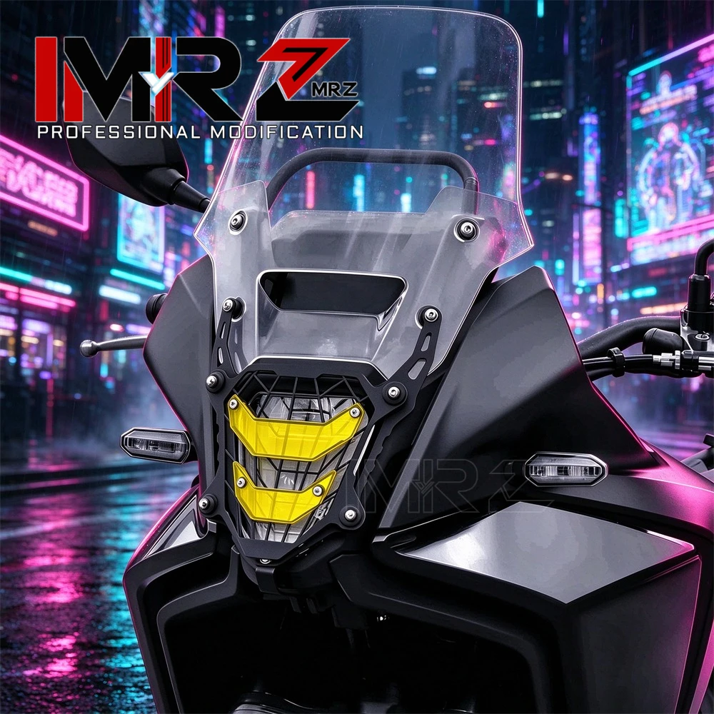 Black with Yellow Parts for NX400 NX500 NX 400 500 2024 2025 2026 2027 Motorcycle Accessories Headlight Guard Protection Cover