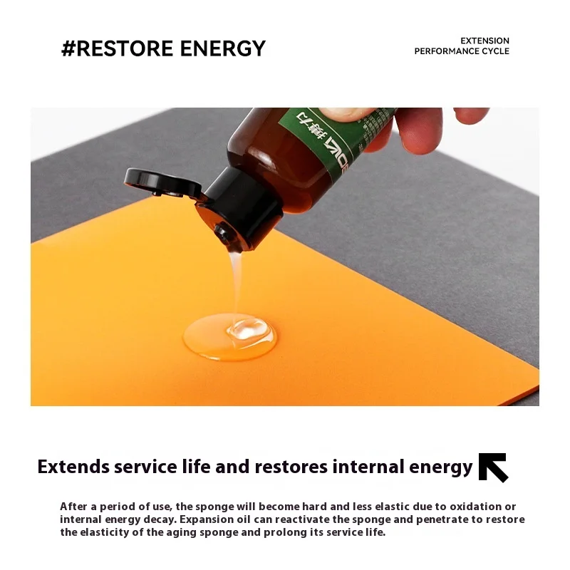 50ml Tafeltennisboosterolie voor het vergroten van de elasticiteit van rubberen spons Tafeltennisrubber Oplosbaarheid Booster Uitbreidingsolie