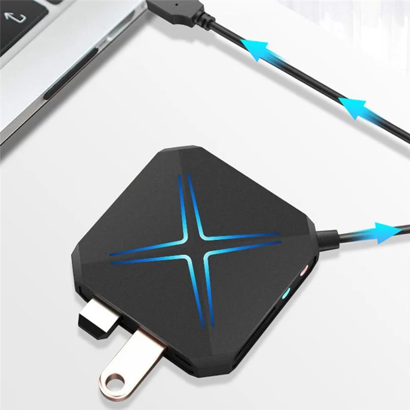 ATP-USB Hub 3.0 Splitter 1 Drag 6 High Speed with Sound Card TF SD Card Multi Function Conversion Expansion HUB