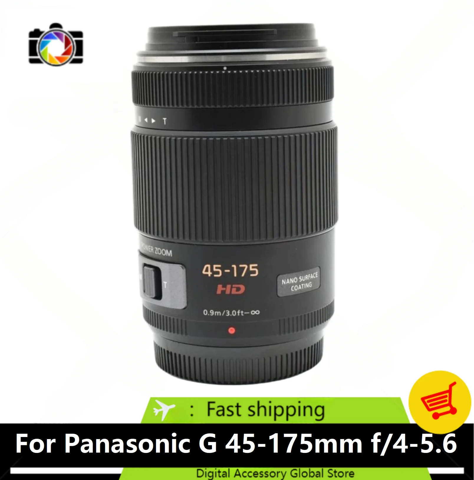 95 nueva lente genuina 45-175 para Lumix G X Vario 45-175mm F4.0-5.6 lente ASPH Power OIS