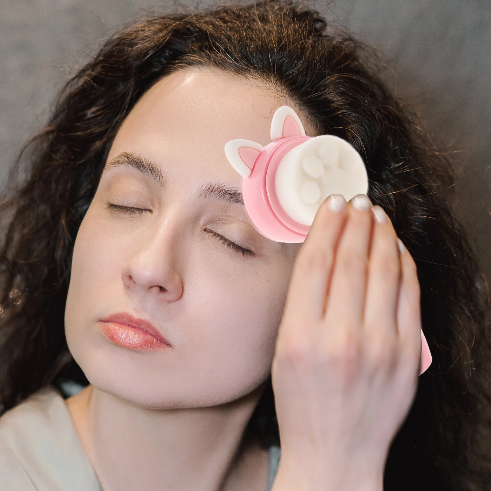 

Silicone Face Brush Manual Cleansing Brush for Facial Scrubber Exfoliator Soft Hair Beauty Tool Compact Size Multi Use ABS H