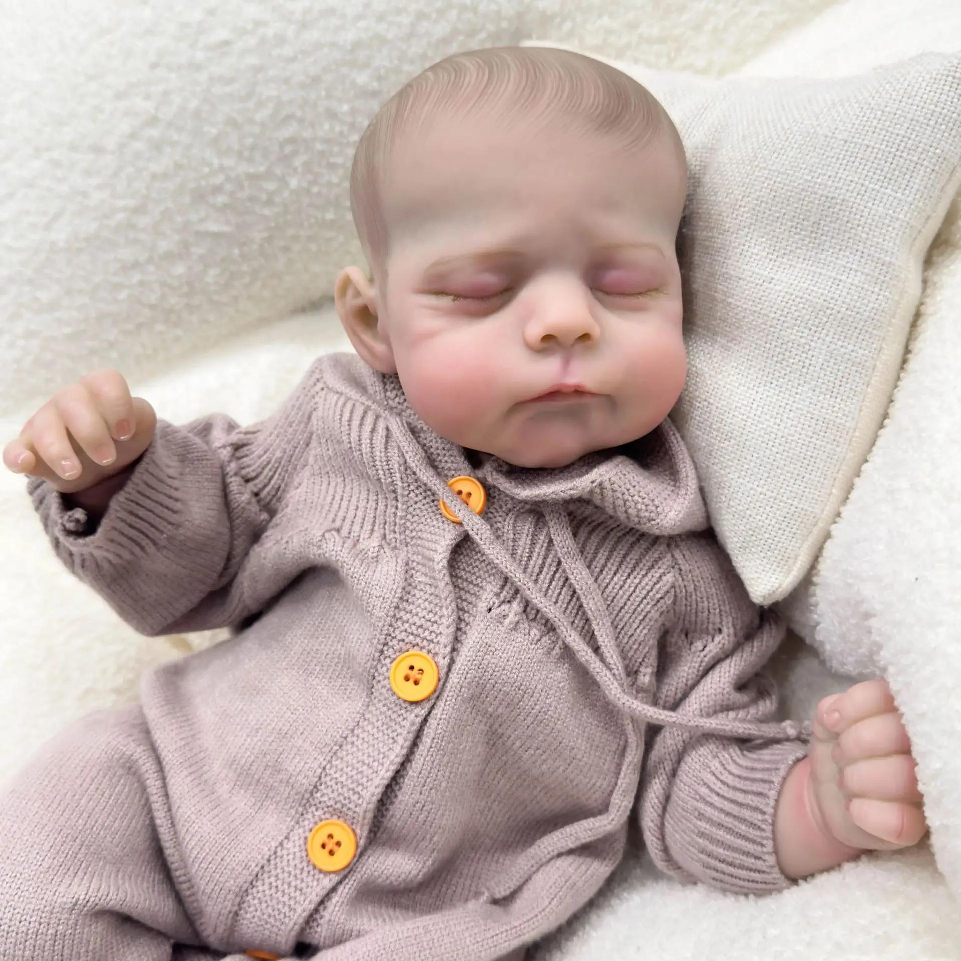 

49cm Cloth Body Silicone Reborn Baby Doll For Girl Brinquedo Bebe Lifelike Art Hand Made Reborn Toddler Children Toy Gift Boneca