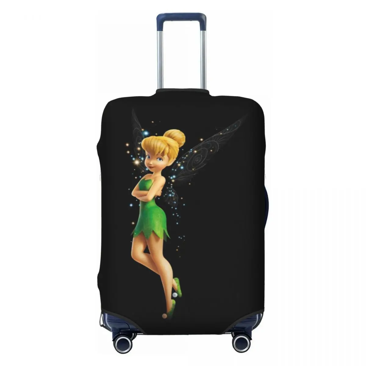 

Custom Tinker Bell Cartoon Luggage Cover Protector Cute Travel Suitcase Protective Cover for 18-32 Inch