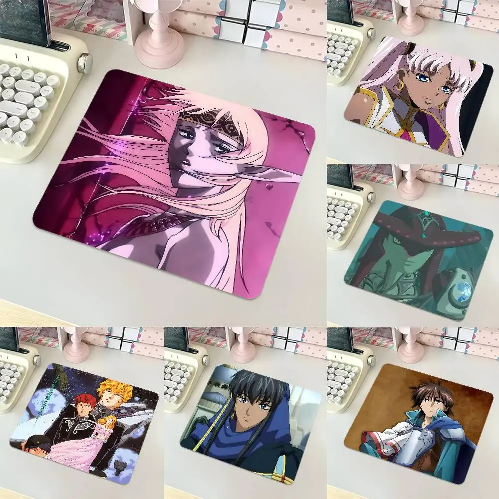 Legend Of Crystania Mousepad Small LockEdge Mouse Pad For Gamers Computer Desk Pad Rectangular Anti-slip Rubber